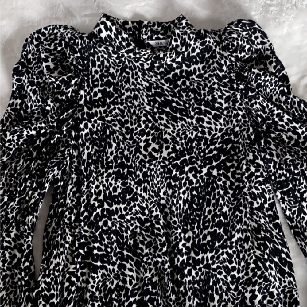 Zara Animal Print Blouse